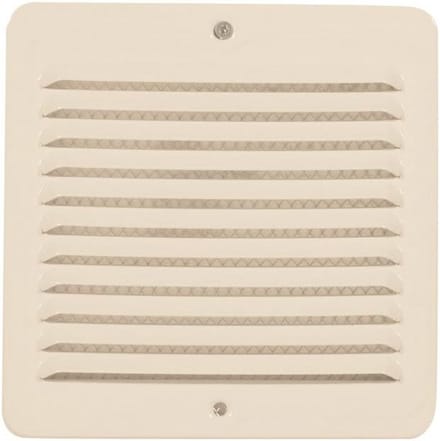 Metalen Ventilatie Rooster mm 150 x 150 Wit met Insectennet