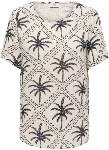 JDYGABY LIFE S/S V-NECK TOP WVN