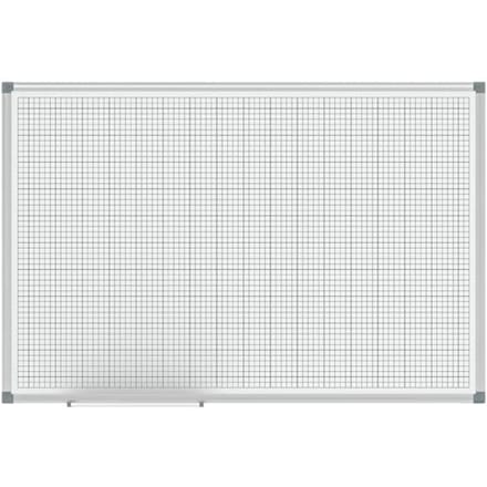 MAULstandard Whiteboard 60 x 90 cm - raster 20 x 20 cm - wit - metaal - 1 stuk - MAUL