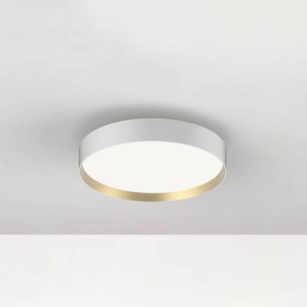 LOOM DESIGN LED plafondlamp Lucia, wit/goudkleurig Ø 35 cm