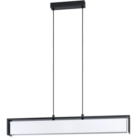 EGLO connect.z Valdelagrano-Z Smart Hanglamp - 100 cm - Zwart/Wit - Instelbaar RGB & wit licht - Dimbaar - Zigbee