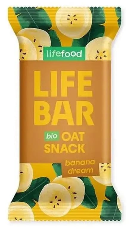 Lifefood Lifebar oatsnack banana dream bio 40 Gram