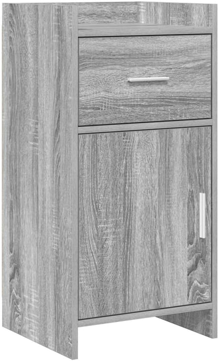 vidaXL - Dressoir - Grijs - Sonoma - 40 - x - 36 - x - 80 - cm - Bewerkt - hout