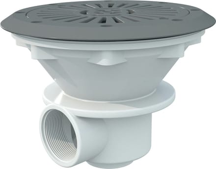 Astral ABS bodemput Ø230 mm - grijs