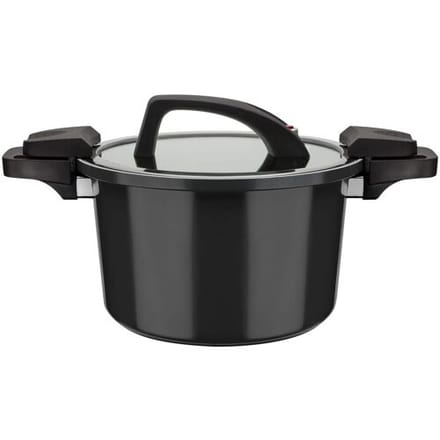 Merkloos Aluminium Keramische Pan 6L - Zwart, 24x16cm