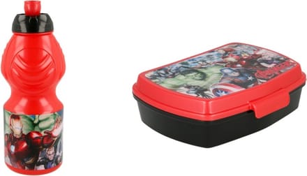 Avengers lunchbox / broodtrommel incl. bidon drinkbeker