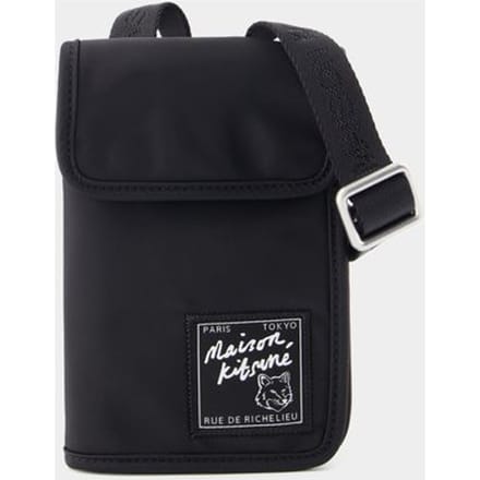 Neck Pouch "the Traveller" - Maison Kitsune - Kunststof - Zwart