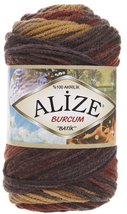 Alize Burcum Batik 3379 Pakket 5 bollen 100 Gram