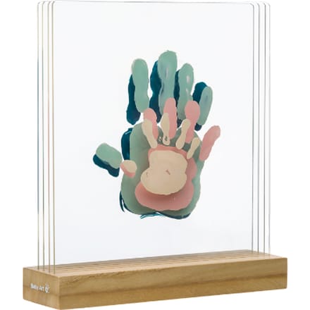 Baby Kunst Familie Afdrukken Handafdrukken
