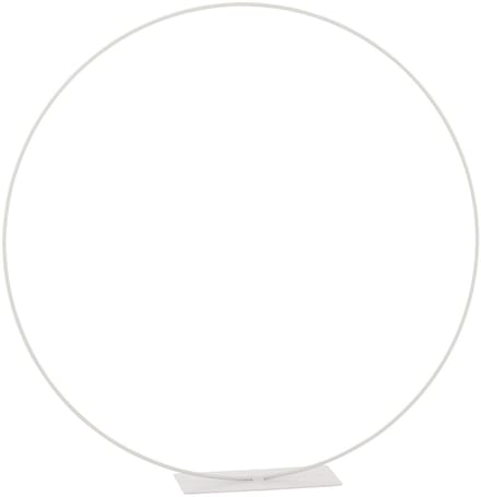 J-Line decoratie Ring Op Voet - metaal - wit - medium - Ø 60 cm