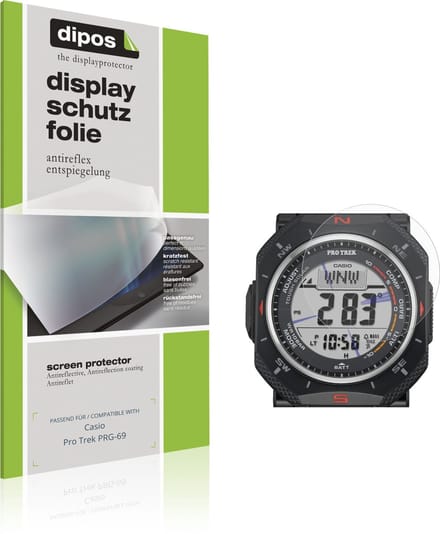 dipos – 6x Matte Beschermfolie geschikt voor Casio Pro Trek PRG-69 | Krasbestendige & antireflecterende Screenprotector Ultra-Thin