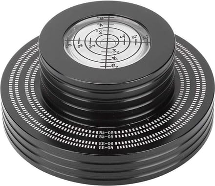 Recordgewichtstabilisator - Hoge Gradiënt - Draaitafelklem - 33 Tpm - 45 Tpm - Zachte Basispad - Duurzaam - Zwart Zilver