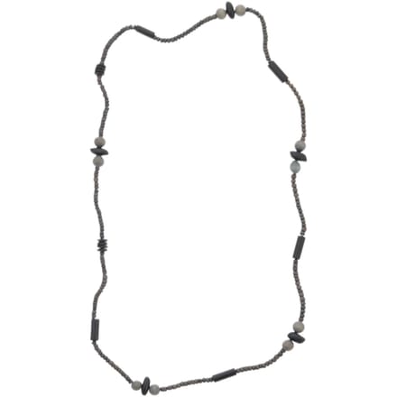 Behave – Lange ketting grijs antraciet – Vintage look – Boho stijlaccessoire