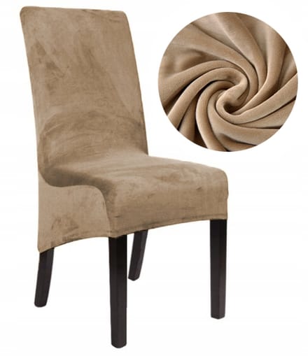 XXL Stoelhoes Donker Beige Cappuccino Camel Velours