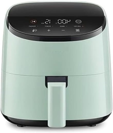 Slimme Heteluchtfriteuse - Mini Oven - Gezond Koken - 4-in-1 Functionaliteit - 300 Gram - Groen