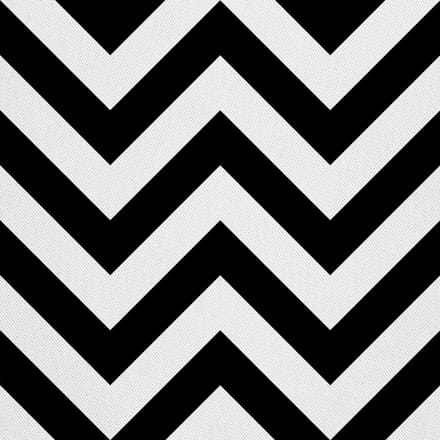 Buiten decoratiestoffen Oxford - Motief Zwarte Zigzag