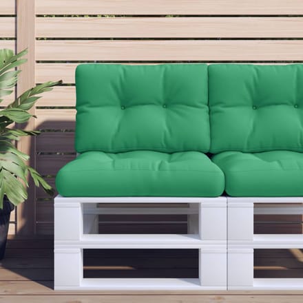 vidaXL - Palletkussens - 2 - st - stof - groen