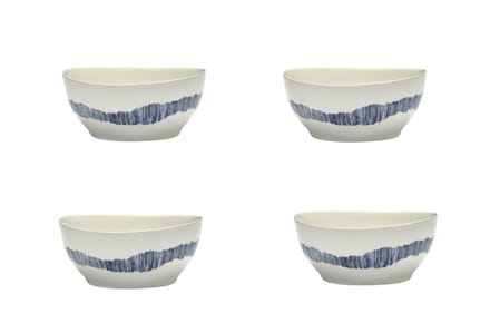 Serax - Ottolenghi Feast - Kom S - Wit/Blauw - 16 Ø - 4 stuks