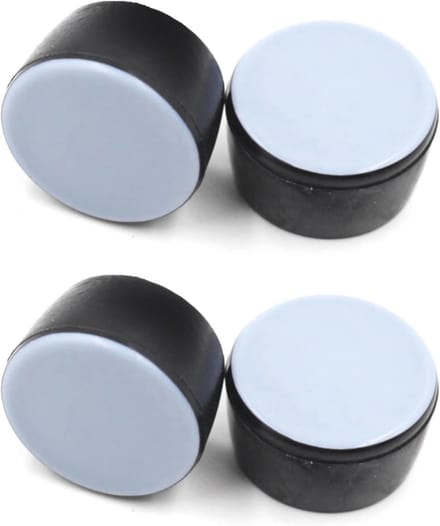 Stoeldoppen rond met PTFE glijvlak - 25 mm - 4 stuks