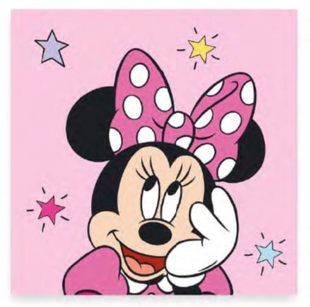 Disney Minnie Star handdoek, gezichtshanddoek, 30x30cm handdoek