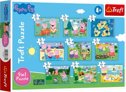 Peppa pig puzzel - Trefl 9 in - 1 puzzel