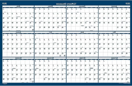 Gelamineerde Wandkalender 2023 Grote Jaarkalender Omkeerbaar Maandplanning