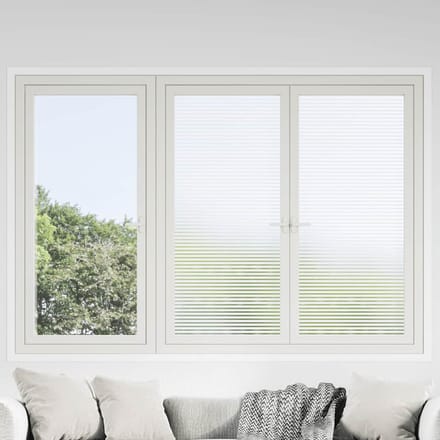 vidaXL - Raamfolies - strepenpatroon - mat - PVC