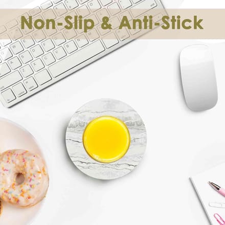 Coasters with Holder 6 Pcs Marble Style Ceramic Coasters Absorbent Abstract Coaster Set, 4 Inch Cup Mat for Each Cup - ShopVlot