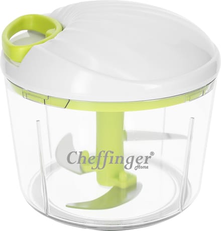 Cheffinger, Multifunctionele handmatige hakmolen 900ml, Blanc / Vert