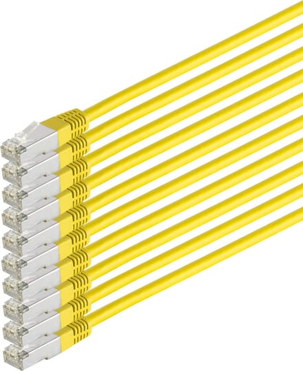 Patchkabel cat 6 S/FTP PIMF HF VE10 gelb 0,5m