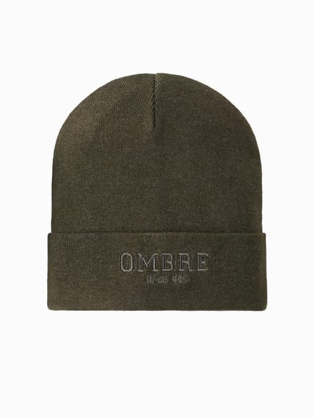 OMBRE Hoed - Effen Olijfgroen Gemêleerd ONE SIZE
