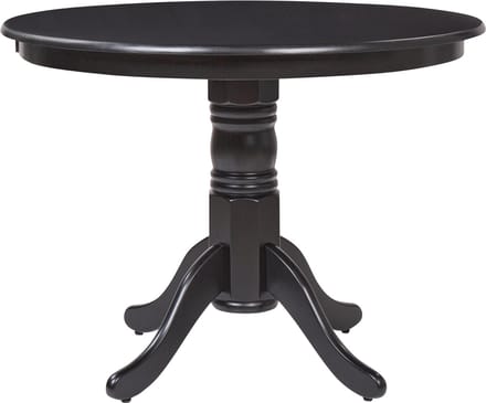 AKRON - Ronde eettafel - Zwart - 100 cm - MDF