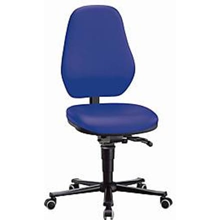 Labostoel LEANOS 9138, kunstleer, Stamskin Top blauw