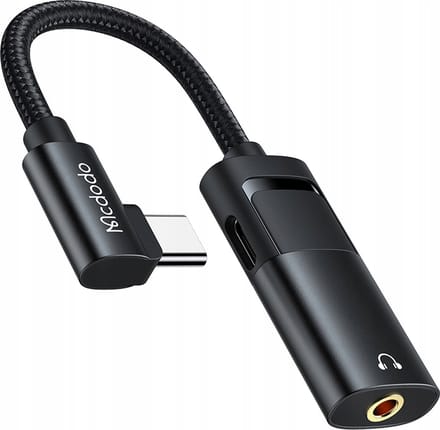 Mcdodo® Adapter Jack 3.5mm naar USB-C - Kabel - AUX - met DAC - 60W