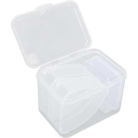 4 stuks Make-up Spons Houder Case Verschillende Vorm Transparant Draagbaar Waterdicht Spons Beschermend white