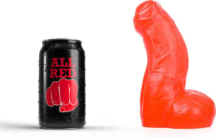 All Red Dildo 17 x 5 cm - rood