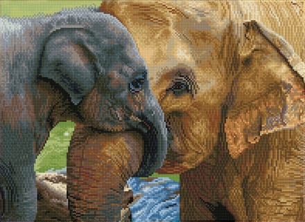 DIAMOND DOTZ Baby's Comfort - Diamond Painting - 27.690 Dotz - 52x38 cm
