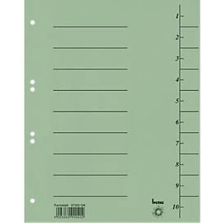 Scheidingsbladen, A4, 100 stuks, groen