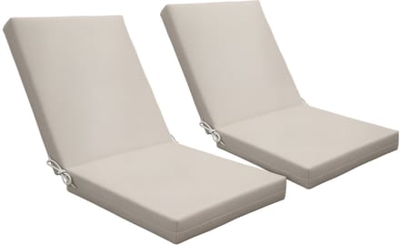 Outsunny Outdoor Sofa Cushion - Polyester - 112x51x8cm - Beige