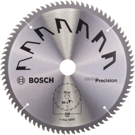 Bosch RUNDSAVKLINGE PRECISION 250X2X30/MM T80