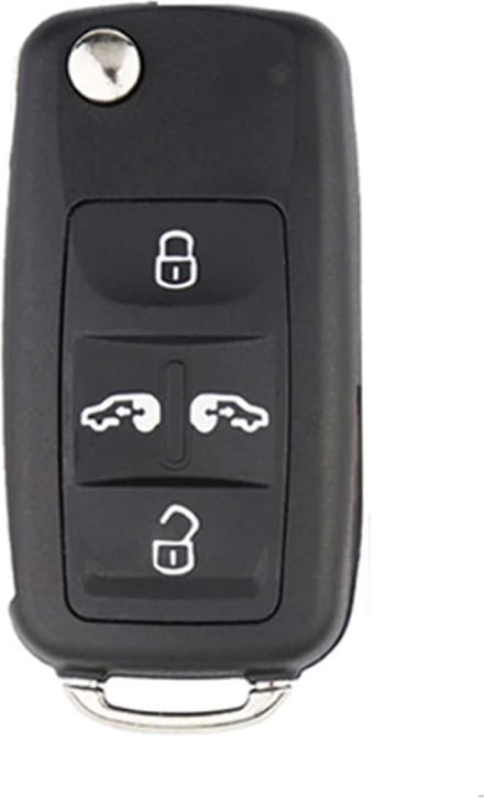 XEOD Autosleutelbehuizing - sleutelbehuizing auto - sleutel - Autosleutel / Geschikt voor: Volkswagen & Seat
