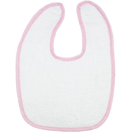 The One Towelling The One Baby Slabbetje 450 gram Wit/Roze