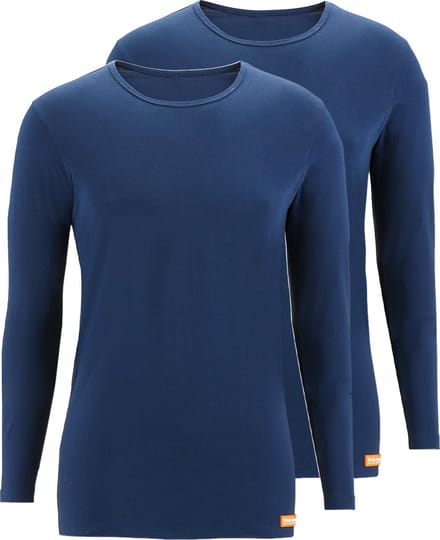 Bruno Banani Heren onderhemd lange mouw 2 pack WARM UP