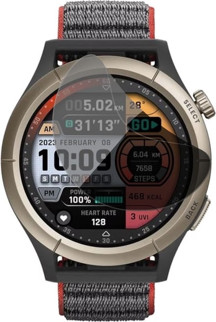 Privacy Screenprotector geschikt voor Amazfit Cheetah Pro - 1x FlexGuard Screen Protector