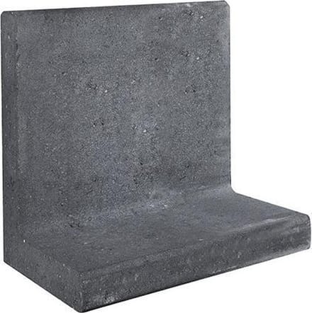 L-element zwart 50x40 voet 30 cm