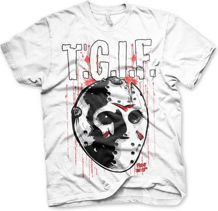 Friday The 13th Heren Tshirt -2XL- T.G.I.F. Wit