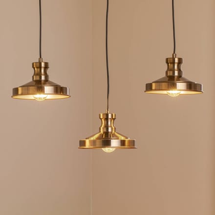 Opviq Hanglamp Berceste 9263, 3-lamps, oud messingkleurig, E27