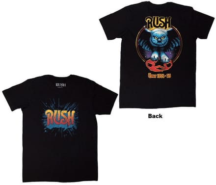 Rush - Tour '74-'75 Heren T-shirt - 2XL - Zwart