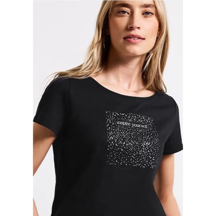Shirt met foliedruk