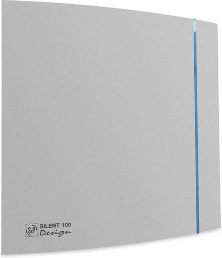 Soler & Palau Silent badkamerventilator - Design - 100cz - zilver